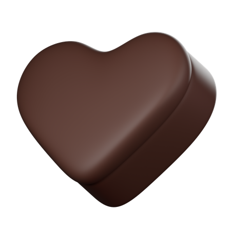 Chocolate Heart  3D Icon