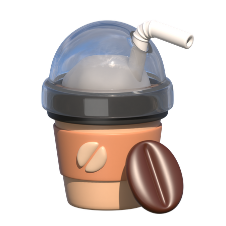 Chocolate Ice Coffee  3D Icon