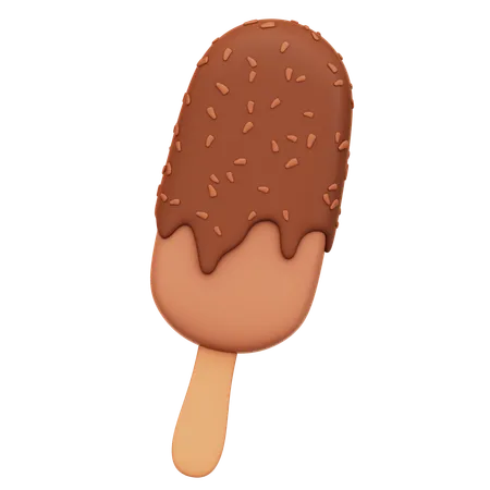 Chocolate Ice Cream  3D Icon