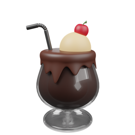 Chocolate Ice Cream  3D Icon