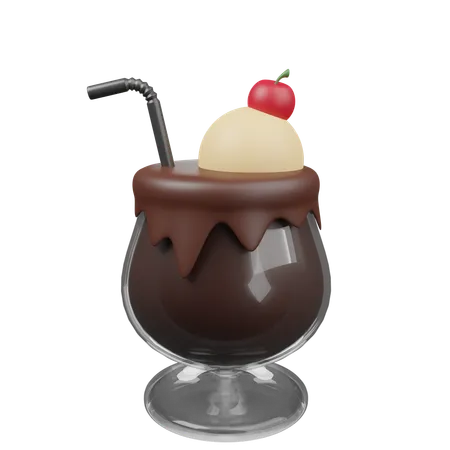 Chocolate Ice Cream  3D Icon