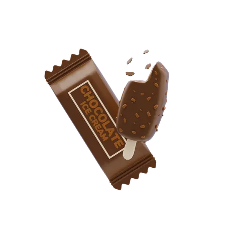 Chocolate Ice Cream  3D Icon