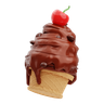 cone ice cream 3d illustration