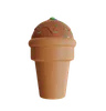 Chocolate Ice Cream Cone