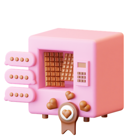 Chocolate In Fridge  3D Icon