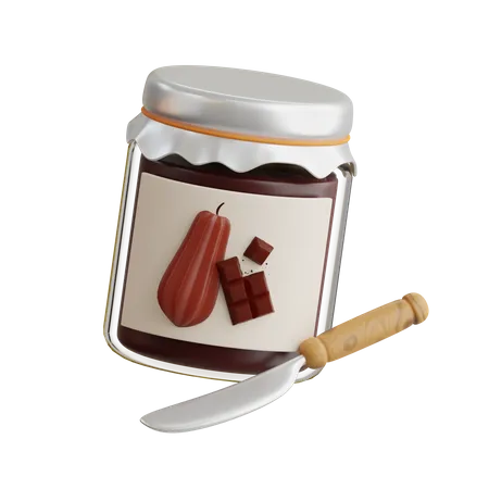 Chocolate Jam  3D Icon