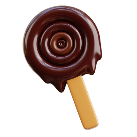 초콜릿 롤리팝  3D Icon