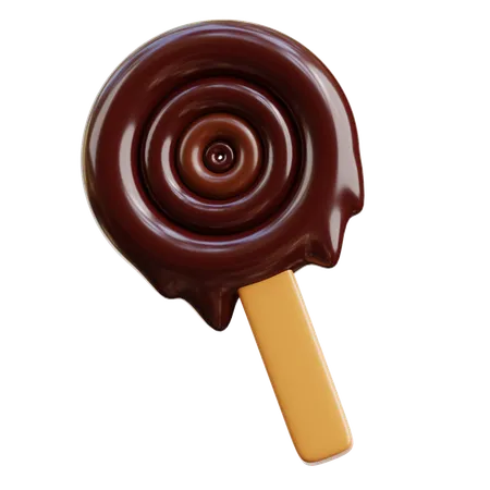 Chocolate lolipop  3D Icon