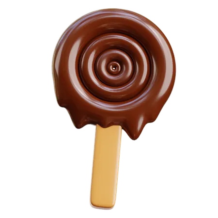 Chocolate lolipop  3D Icon