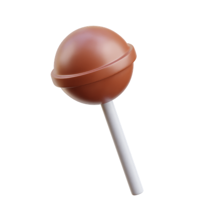 Chocolate Lollipop  3D Icon