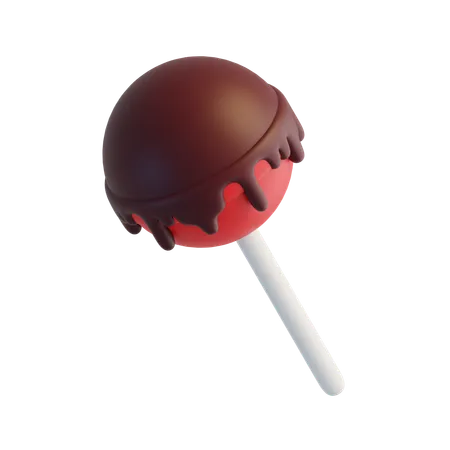 Chocolate Lollipop  3D Icon