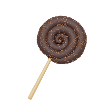 Chocolate Lollipop  3D Icon