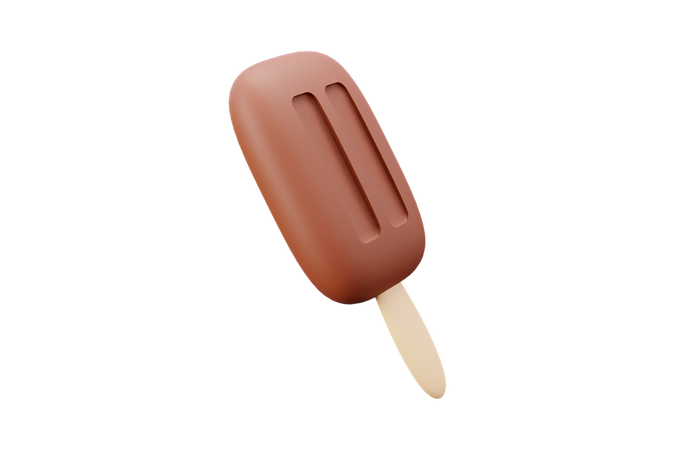 Chocolate Lolly  3D Icon