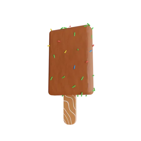 Chocolate Lolly  3D Icon