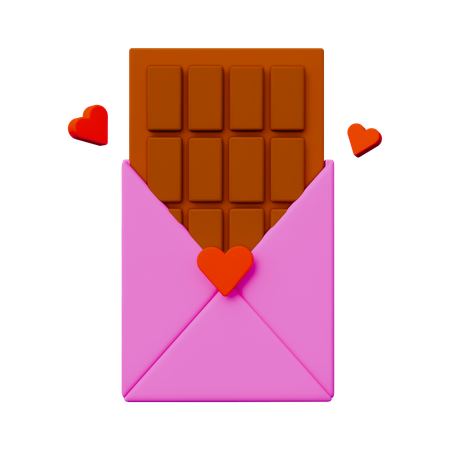 Chocolate Love  3D Icon