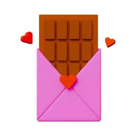 Chocolate Love  3D Icon
