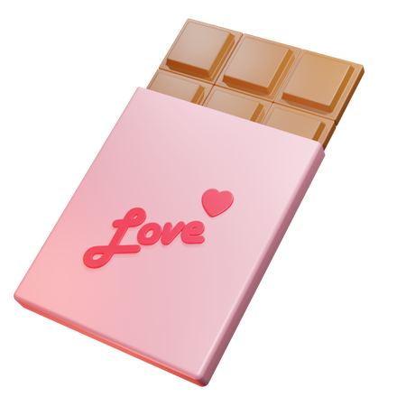 Chocolate Love  3D Icon