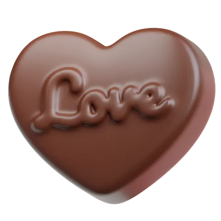 Chocolate Love  3D Icon