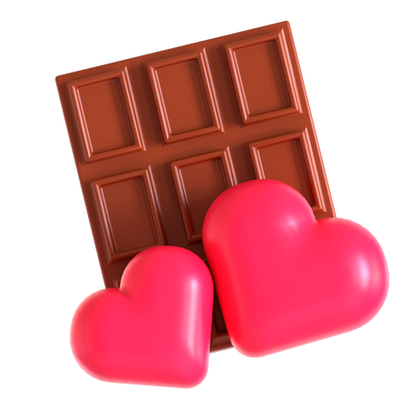 Chocolate Love  3D Icon