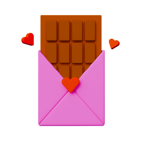 Chocolate Love  3D Icon