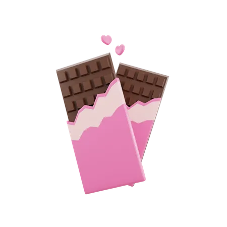 3 D Pink Chocolate Illustration Icon Object 3D Icon