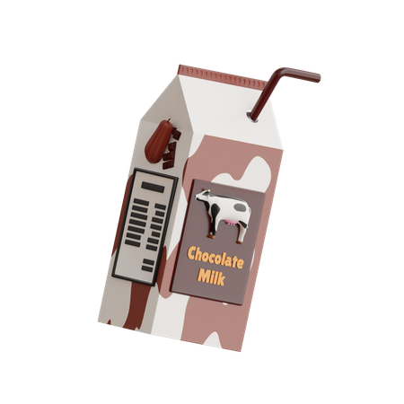 Chocolate Milk  3D Icon