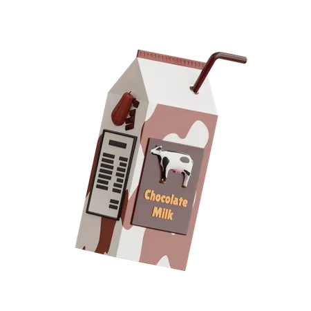 Chocolate Milk  3D Icon