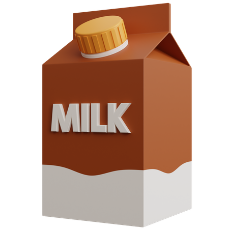 Chocolate Milk Package  3D Icon