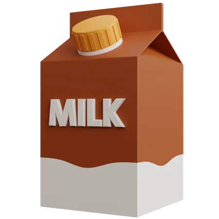 Chocolate Milk Package  3D Icon