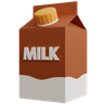 chocolate milk package 3d illustration