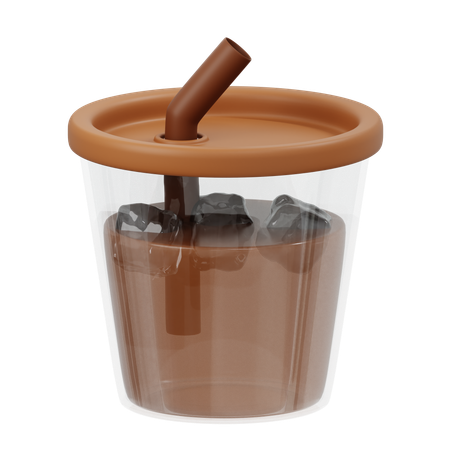 Chocolate Milkshake  3D Icon
