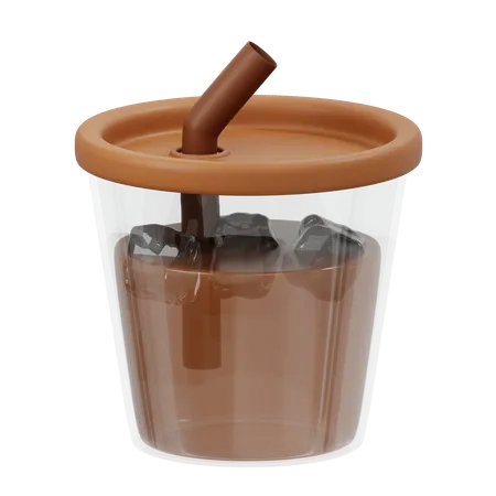 Chocolate Milkshake  3D Icon