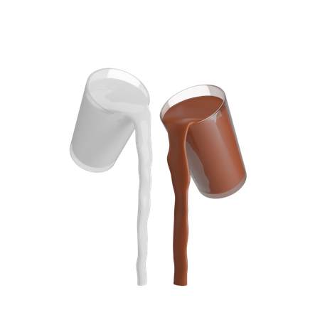 Chocolate milkshake  3D Icon