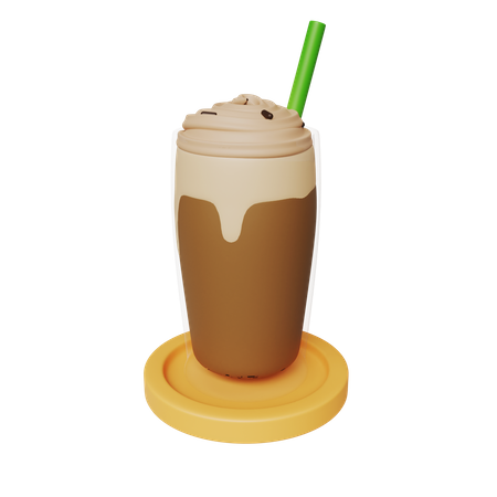 Chocolate Milkshake 3D Icon