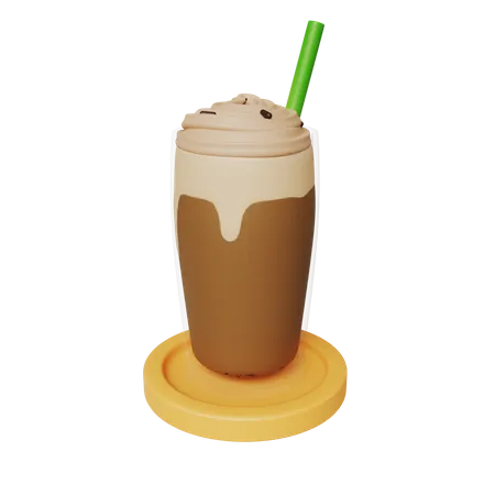 Chocolate Milkshake 3D Icon