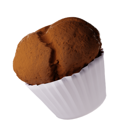 Chocolate Muffin  3D Icon