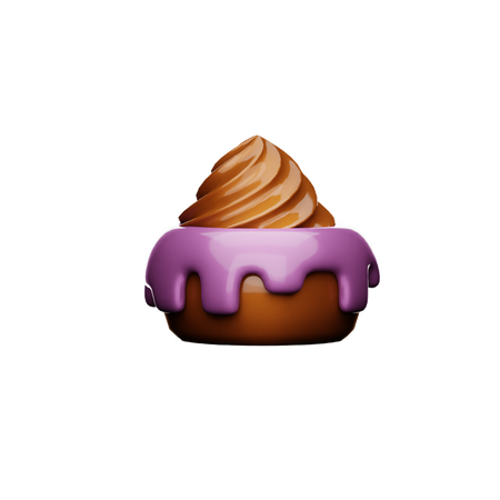 Chocolate Pastry  3D Icon