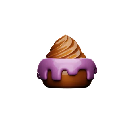 Chocolate Pastry  3D Icon