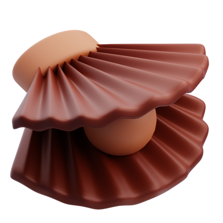 Perla de chocolate  3D Icon