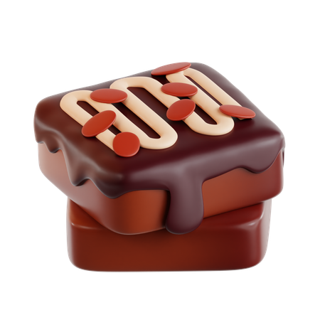 Chocolate pie  3D Icon
