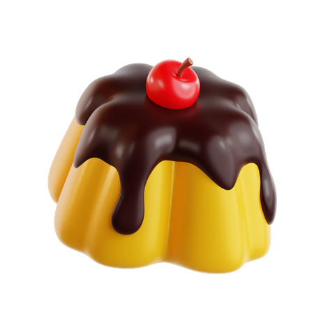 Chocolate pie  3D Icon