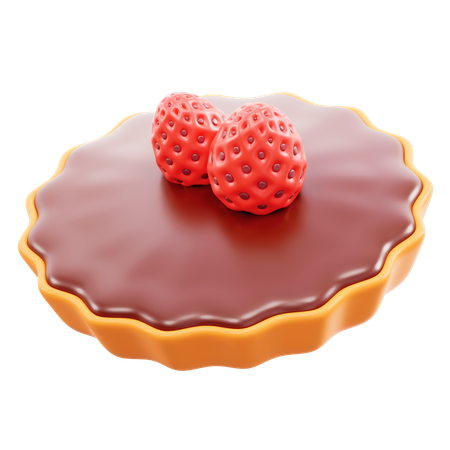 Chocolate Pie  3D Icon