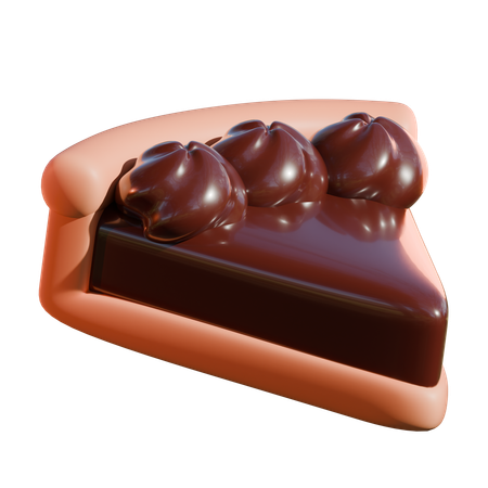 Chocolate Pie  3D Icon