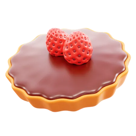 Chocolate Pie  3D Icon