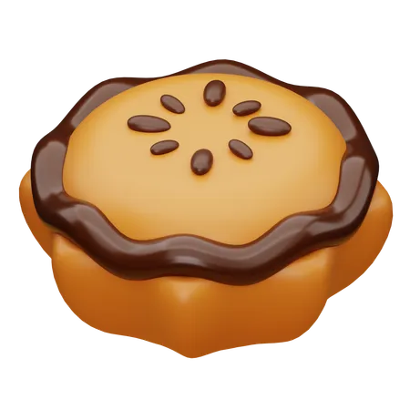 Chocolate Pie  3D Icon