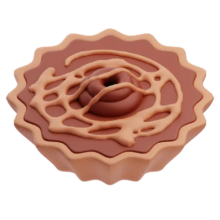 Chocolate Pie  3D Icon
