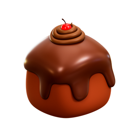 Chocolate Pinch Cake  3D Illustration