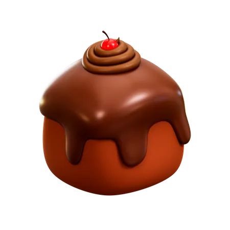 Chocolate Pinch Cake  3D Illustration