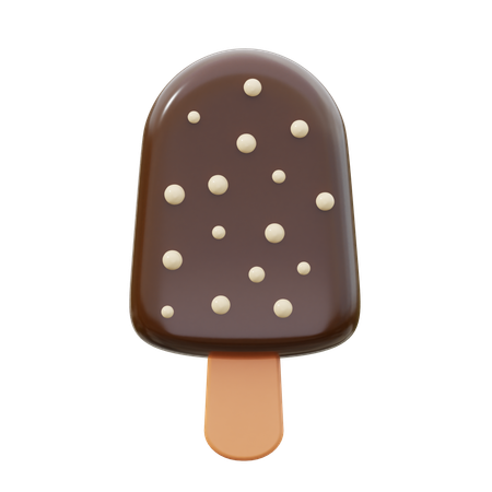 Chocolate Popscile Ice Cream  3D Icon