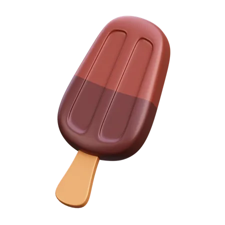 Chocolate Popsicle  3D Icon